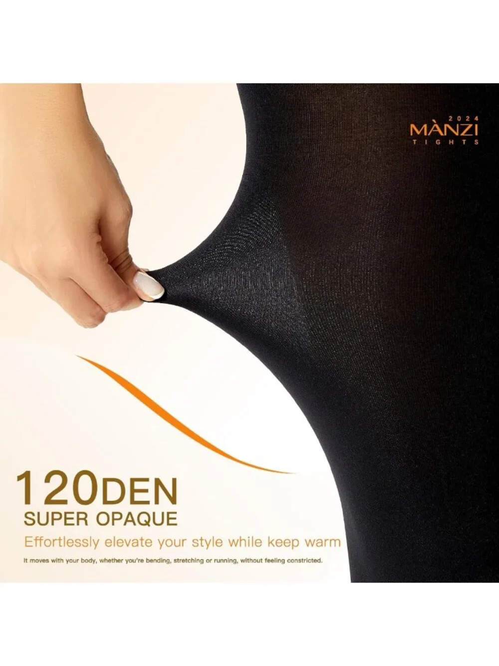 Super Opaque Control-Top Tights for Women - Blackout, 2 Pairs, Comfortable Fit